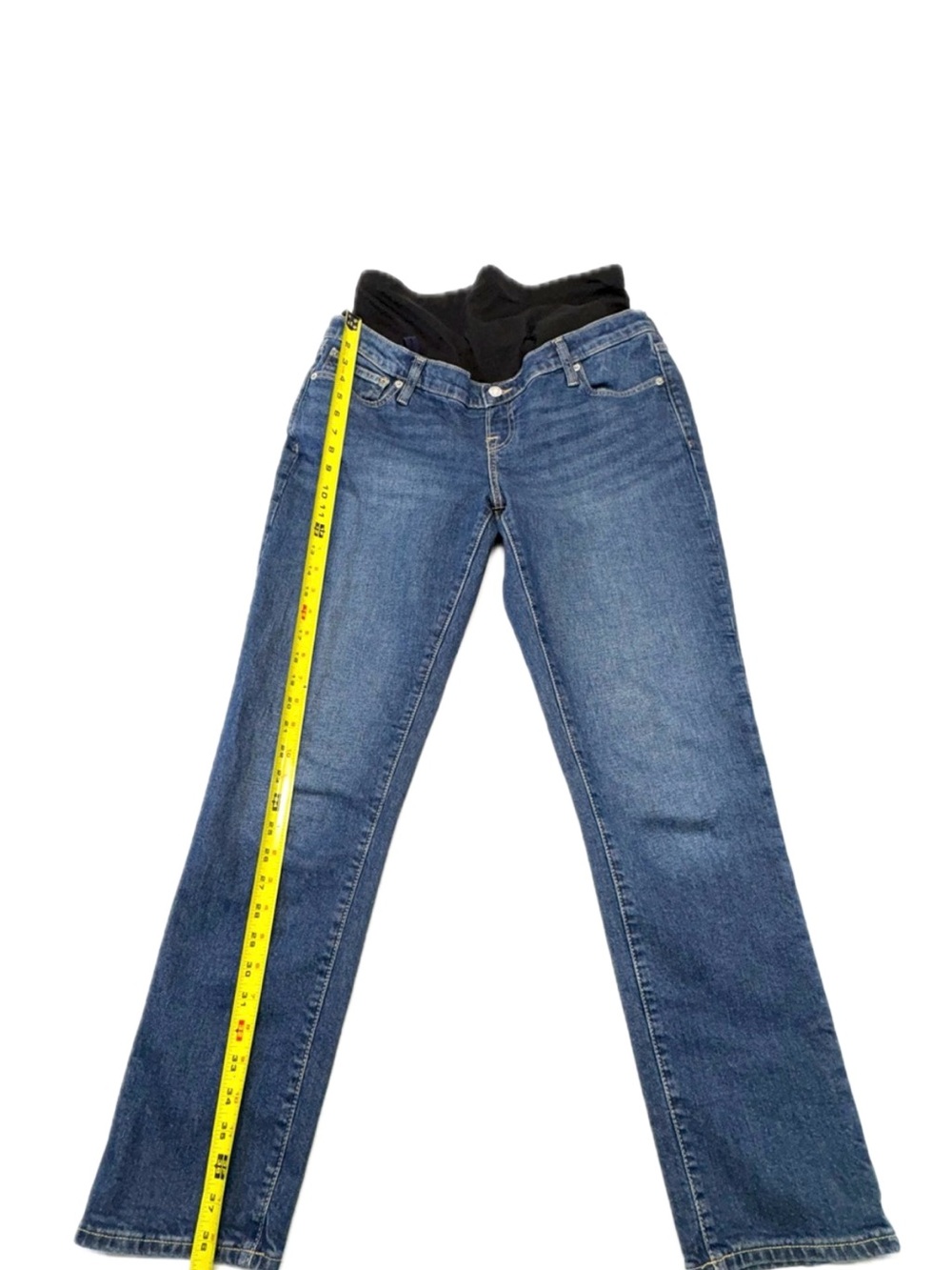 GAP Maternity Full Panel Straight Leg Jeans Size31/12 Excellent Used Condition